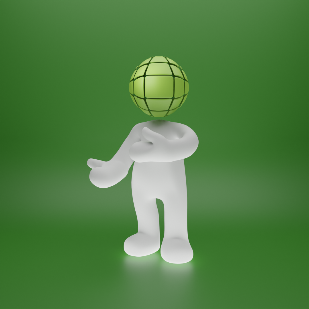 modélisation du logo de l'entreprise Geoclic, pose 2