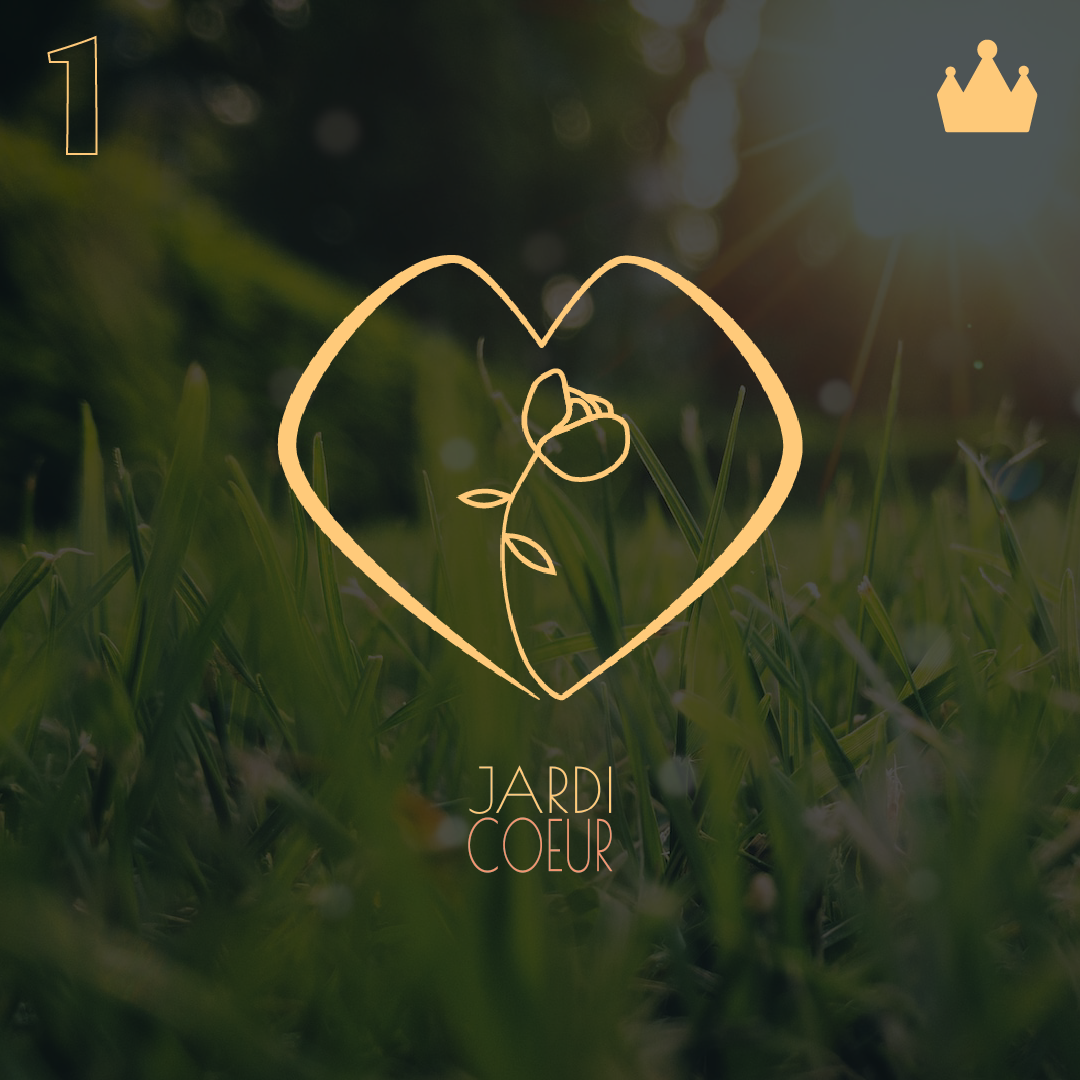 logo créé pour un sondage insta pour la marque jardicoeur